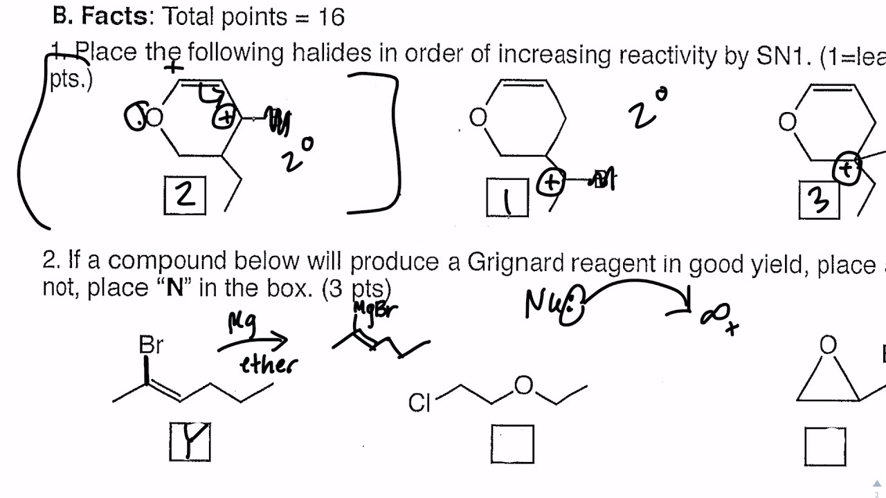 ACS Organic Chemistry Exam